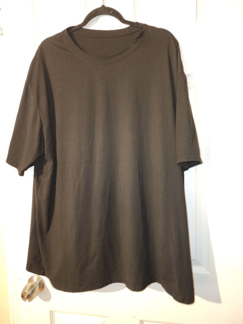 Black Oversized Crew Neck T-Shirt | Women's 3XL | Soft Stretch Basic Tee